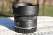 obiektyw Canon RF 16 f 2.8 STM stan bdb + osłona Canon EW-65C