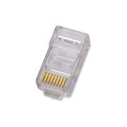 Wtyk RJ45 kat.6 z pozłacanymi pinami - komplet 5 sztuk