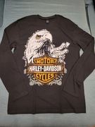 Czarna koszulka męska z długim rękawem Harley Davidson L