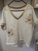 Bluzka ażurowa 42 xl