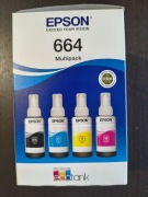 Tusz Epson 664 oryginalny zestaw czarny+kolor 280 ml C13T66464A 