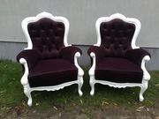 Fotele ludwikowskie ,fotele, po renowacji