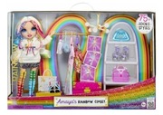 RAINBOW HIGH Lalka Amaya - z Tęczowa Szafa z Akcesoriami duży zestaw