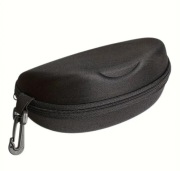 Etui na Okulary Twarde Czarne Pokrowiec Futerał z Karabińczykiem EVA