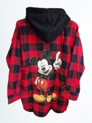 Koszula flanelowa w kratę z kapturem Myszka Miki Miss City