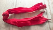 Sznurowadła płaskie grube długości 120 cm kolor czerwony