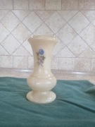 Wazonik/ świecznik z alabastru 13cm