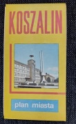 Koszalin plan miasta mapa 1985 r.