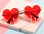 Okulary imprezowe serduszka rave party gadzet 18stka urodziny