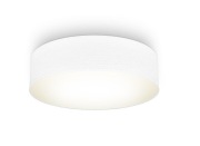 Plafon okrągły biały 38 x 10 cm Lampa sufitowa z tkaniny, B.K Licht