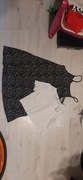 Nowy komplet sukienka tshirt krótki top biały bawełna r.146, 10-11 lat