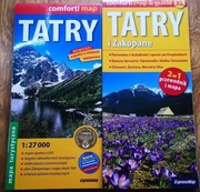 Tatry mapa turystyczna oraz mapa i przewodnik 2w1