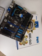 Płyta główna B85-G43 + Procesor i5-4460 + Ram 16gb oryg.pudełko