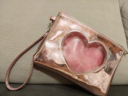 Mini saszetka holo z sercem dla księżniczki 