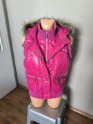 Cipo & Baxx bezrękawnik damski M róż fuksja z kapturem 