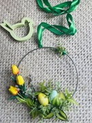 Oryginalny wianek, wianuszek na drzwi Wielkanoc