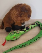 Maskotki - żubr i wąż