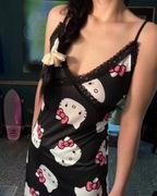 HELLO KITTY – Seksowna Koszulka Nocna / Sukienka na Ramiączkach