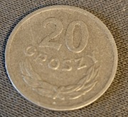 Moneta 20gr z roku 1972