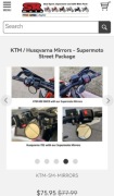 Lusterka motocyklowe pod kierownicę. Supermoto