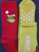 2xSkarpety Grinch by dr.Seuss 84%bawełny. Antypoślizgowe 