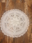 Serweta bieżnik ręcznie robione na szydełku rękodzieło 51x51 cm