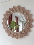 Mandala na ścianę makrama boho lustro dekoracja