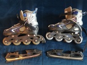 Łyżwy hokejowe łyżworolki firmy 4S rozmiar regulowany 37-40