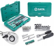 SATA ZESTAW 52 KLUCZE NASADOWE 1/4" ST09002SJ