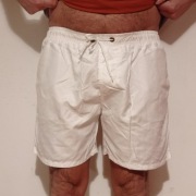 Spodenki, szorty białe 2xl