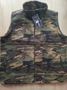 Bezrękawnik kamizelka moro polar gruby z kieszeniami 3XL DUŻY ROZMIAR