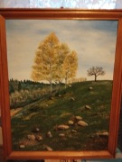 Obraz płótno malowane farbą olejną drewniana rama