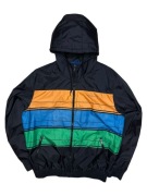 Kolorowa Kurtka wiatrówka z kapturem rozpinana retro vintage nike XL