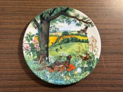 WEDGWOOD Śliczny Talerz ozdobny porcelanowy seria ptaki bażant