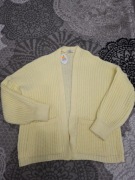Żółty kardigan sweter  duży