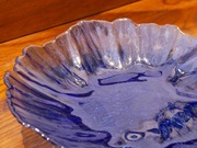 Patera szklana kobalt 33cm