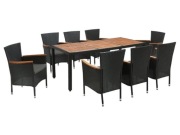 Nowy zestaw ogrodowy 8 osób stół + 8 krzeseł technorattan DOWÓZ