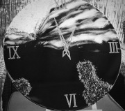 Zegar żywica epoksydowa i szkło