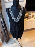 Czarna sukienka/ tunika na ramiączkach z kieszonkami - New Look rozm. 3XL