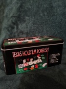 Zestaw do pokera Texas Hold'em – 200 żetonów, nowy, nieotwarty