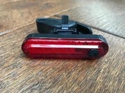 Lampka rowerowa LED, tyna + przewód USB. Nowa.