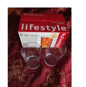 szklanki lifestyle Krosno 6 sztuk do kawy herbaty napojów