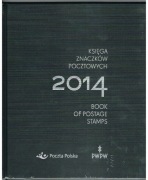 Księga znaczków pocztowych ze znaczkami czystymi z 2014 roku