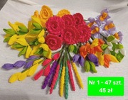 Zestaw kwiatów nr 1 -47 szt., palma wielkanocna 