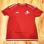 Koszulka sportowa JAKO Apo Fussballcamps – czerwona, świetny stan!
