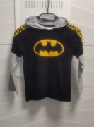 Koszulka Batman r. 6-7 lat longsleeve kaptur