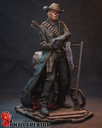 Figurka druk 3D żywica " h3LL Creator - Ghoul - F1311 " - 179 mm