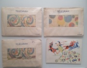 zestaw  telegramów z kopertami z PRL-u