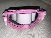 Różowe gogle mtb enduro