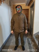 Zestaw softshell outdoor taktyczny męski kurtka spodnie